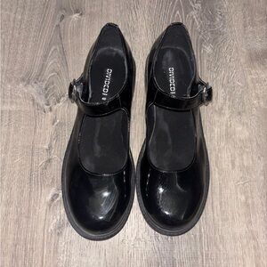 H&M Black Patent Mary Jane Shoes